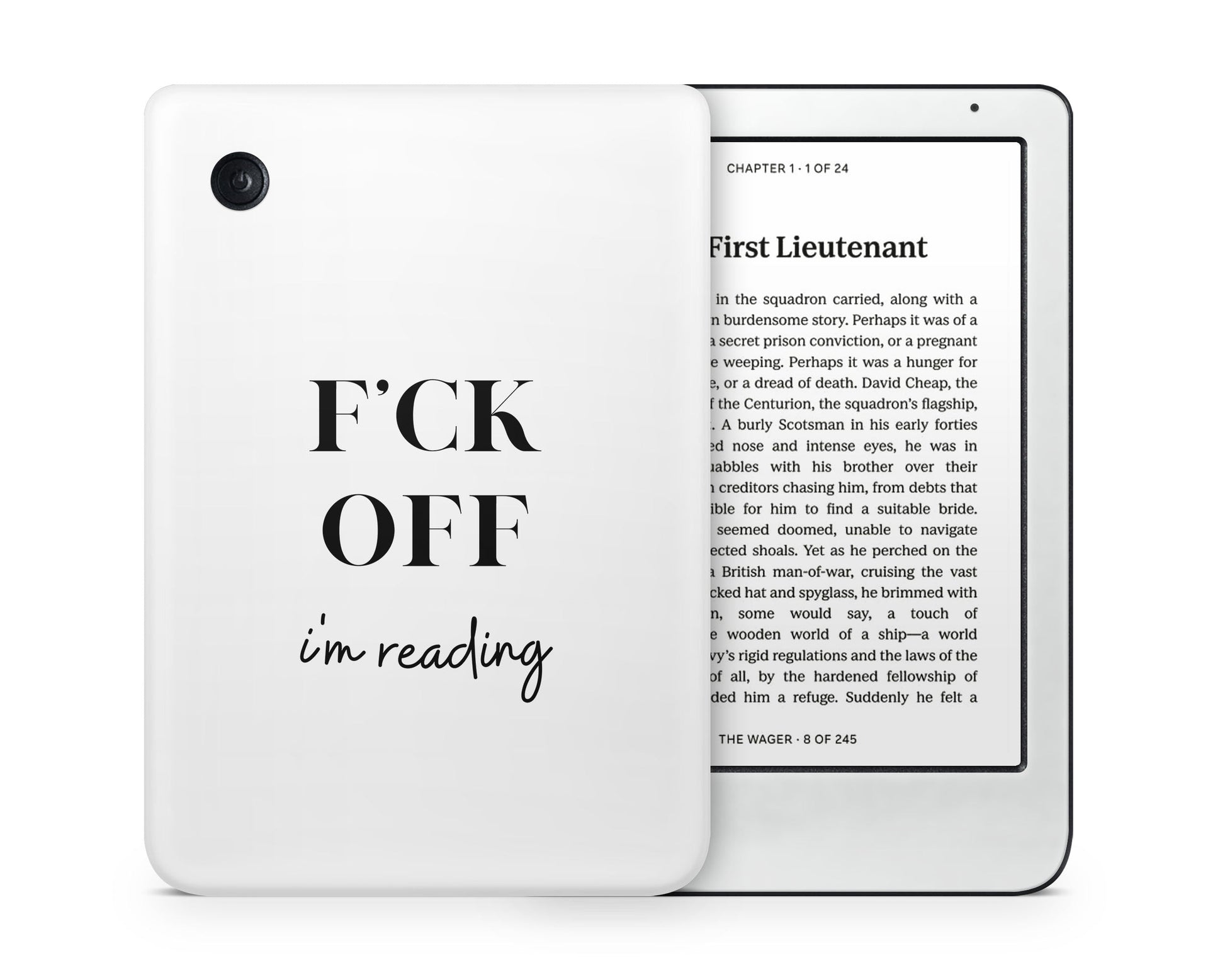 Lux Skins Kobo Fck Off I'm Reading Kobo Clara Colour Skins - Art Quotes Skin