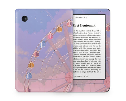 Lux Skins Kobo Pink Ferris Wheel Kobo Clara Colour Skins - Art Artwork Skin