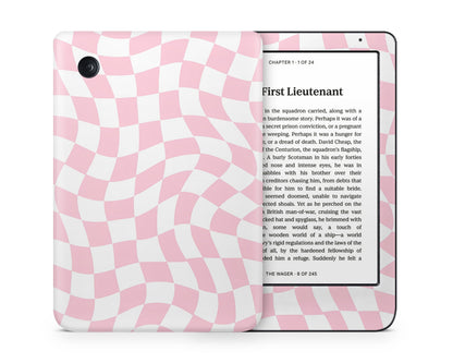 Lux Skins Kobo Pink Checkered Pattern Kobo Clara Colour Skins - Art Artwork Skin