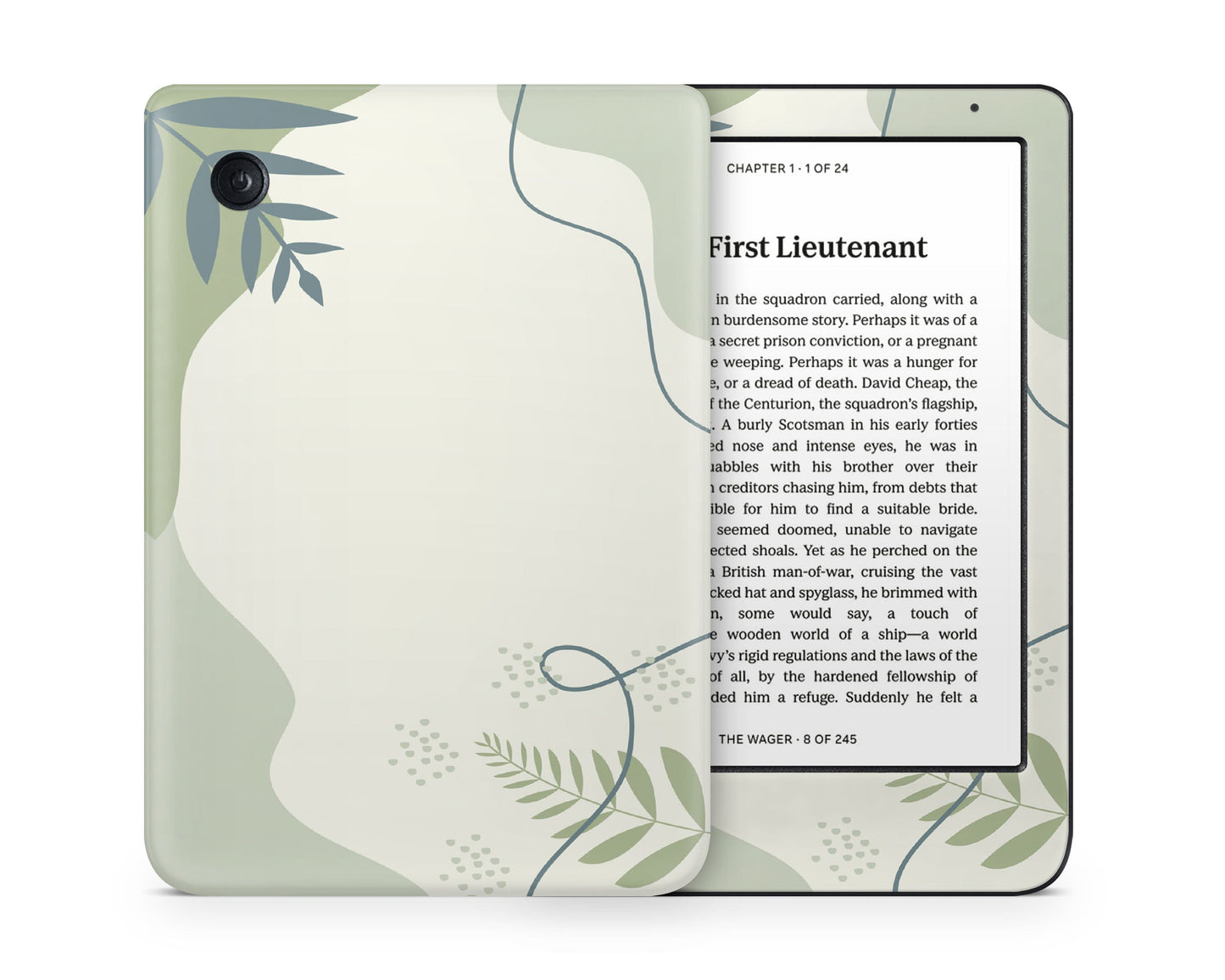 Lux Skins Kobo Green Sage Forest Kobo Clara Colour Skins - Art Floral Skin