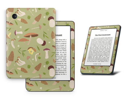 Lux Skins Kobo Matcha Mushroom Kobo Clara BW Skins - Art Artwork Skin