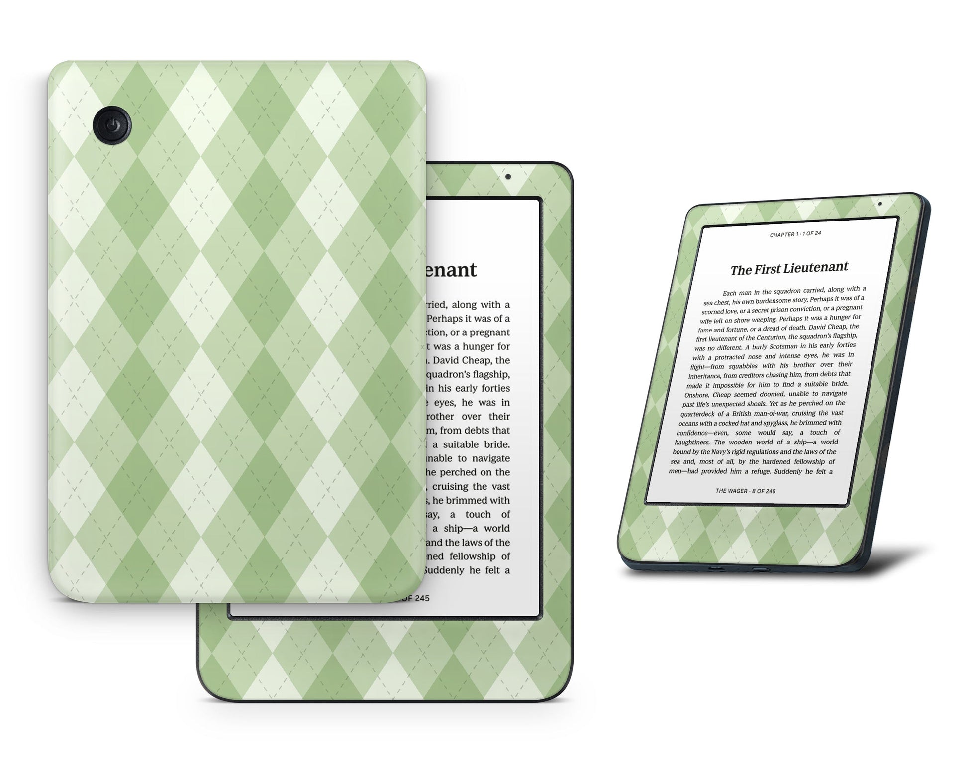 Lux Skins Kobo Matcha Argyle Kobo Clara BW Skins - Art Artwork Skin