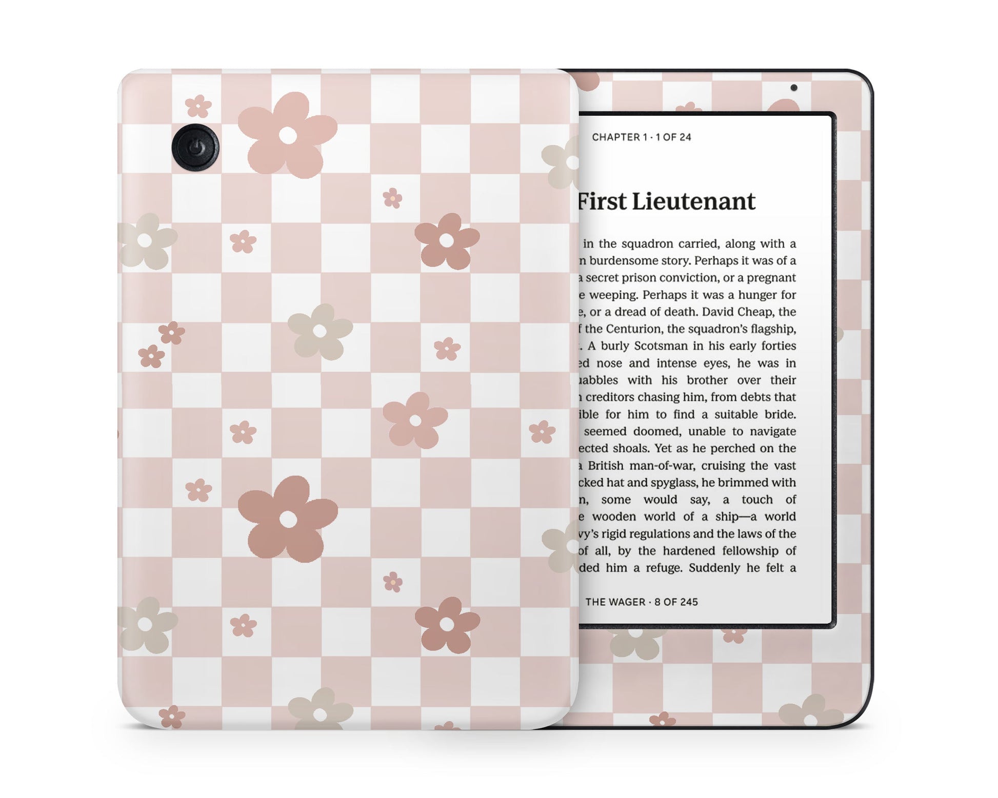 Lux Skins Kobo Ceramic Rose Danish Pastel Kobo Clara Colour Skins - Art Floral Skin