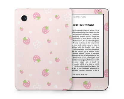 Lux Skins Kobo Sweet Strawberry Pink Kobo Clara Colour Skins - Pattern Fruits Skin