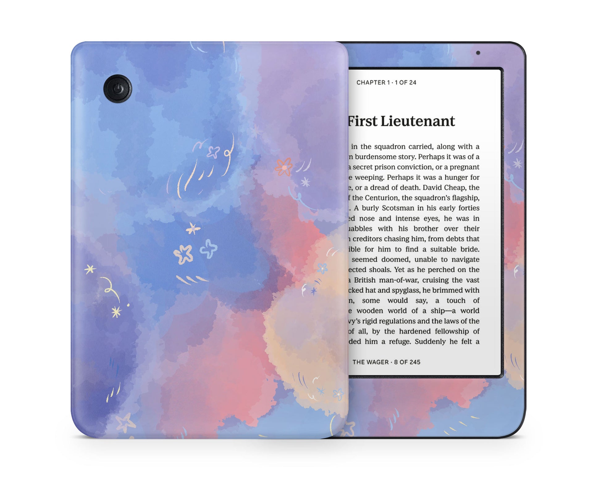 Lux Skins Kobo Cotton Candy Sky Kobo Clara Colour Skins - Art Clouds Skin