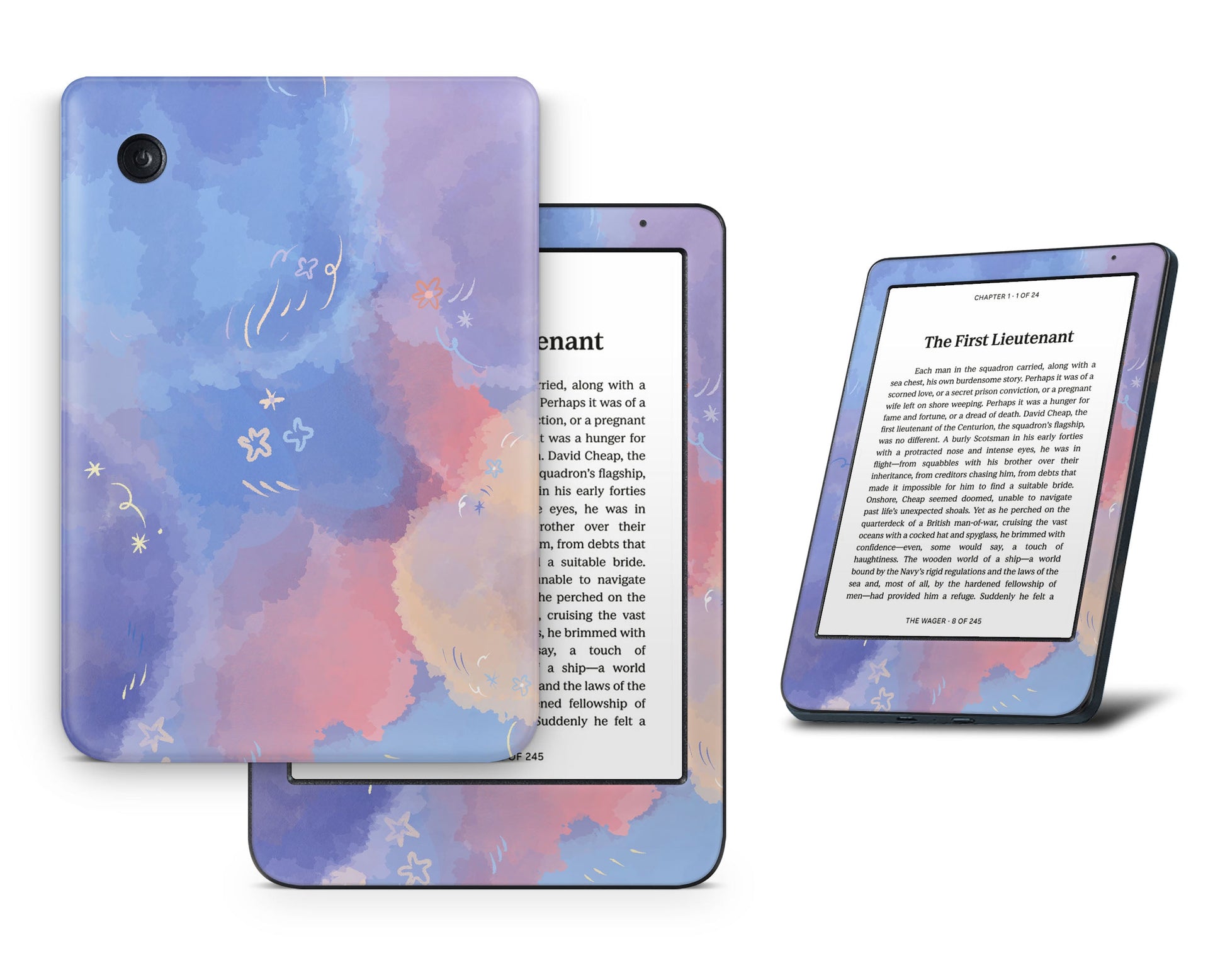 Lux Skins Kobo Cotton Candy Sky Kobo Clara BW Skins - Art Clouds Skin