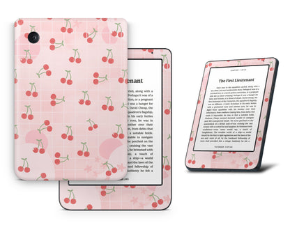 Lux Skins Kobo Cute Cherry Pattern Kobo Clara BW Skins - Pattern Fruits Skin