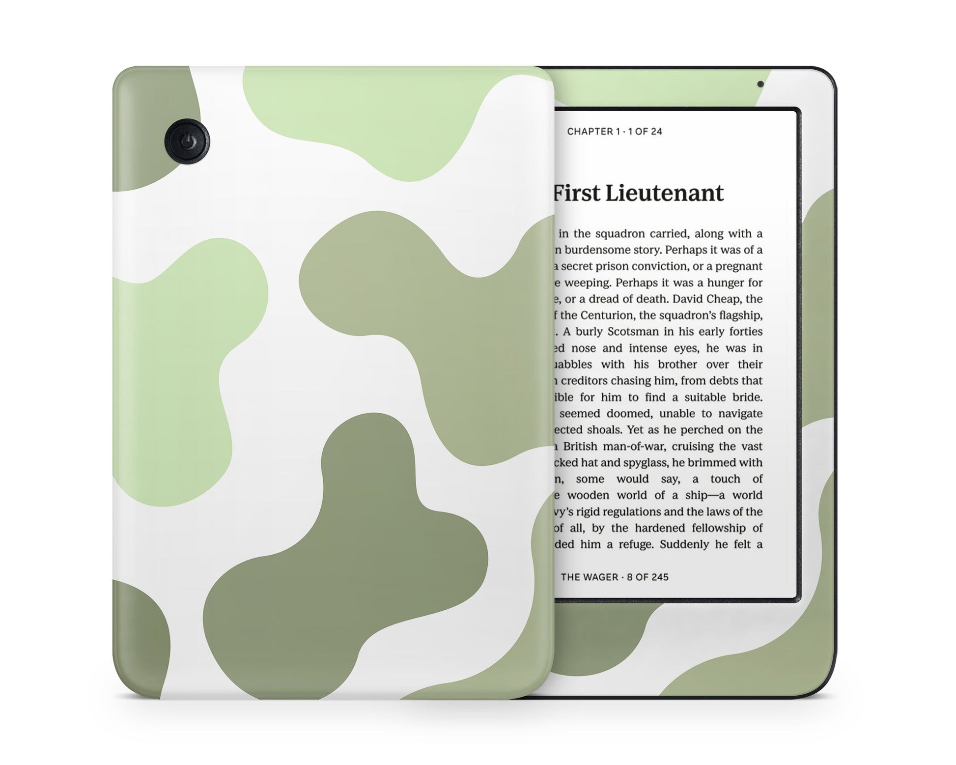 Lux Skins Kobo Gradient Sage Cow Kobo Clara Colour Skins - Art Animals Skin