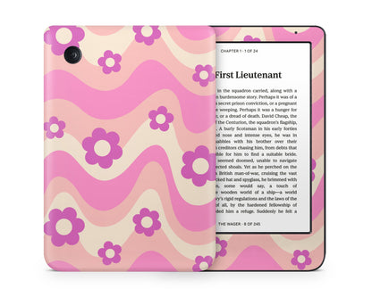 Lux Skins Kobo Vintage Floral Pink Kobo Clara Colour Skins - Art Floral Skin