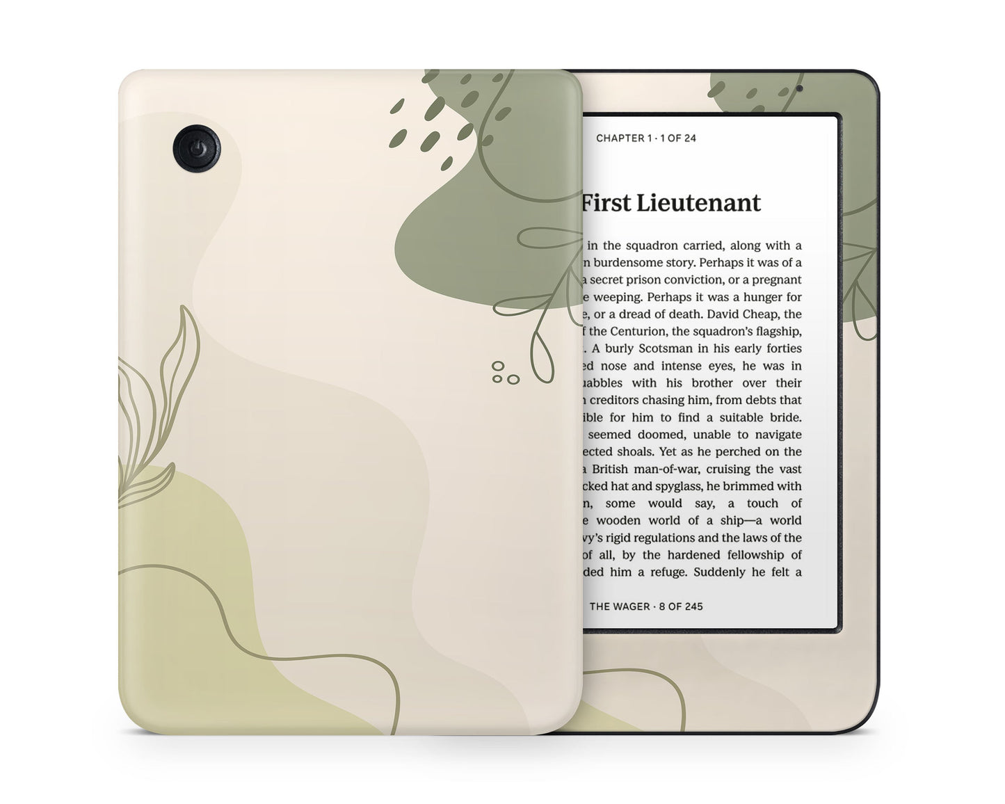 Lux Skins Kobo Abstract Soft Sage Green Kobo Clara Colour Skins - Pattern Abstract Skin