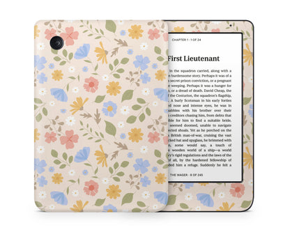 Lux Skins Kobo Pressed Flowers Kobo Clara Colour Skins - Art Floral Skin