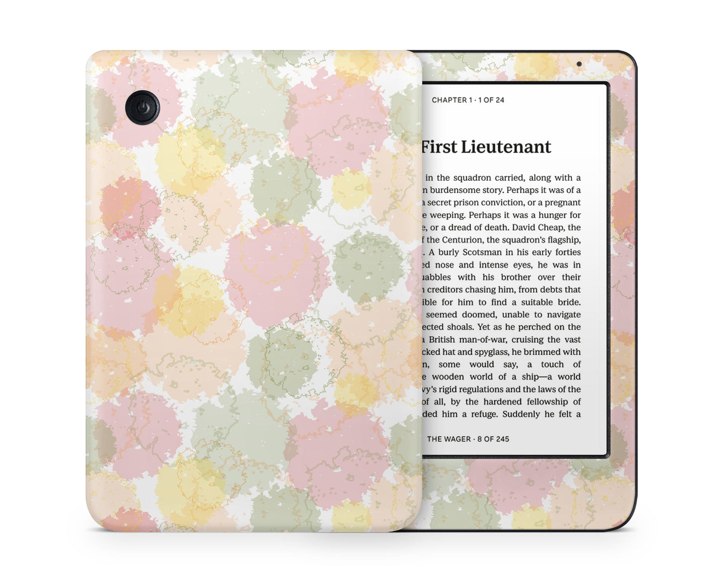 Lux Skins Kobo Parisian Rainbow Splatter Kobo Clara Colour Skins - Art Floral Skin