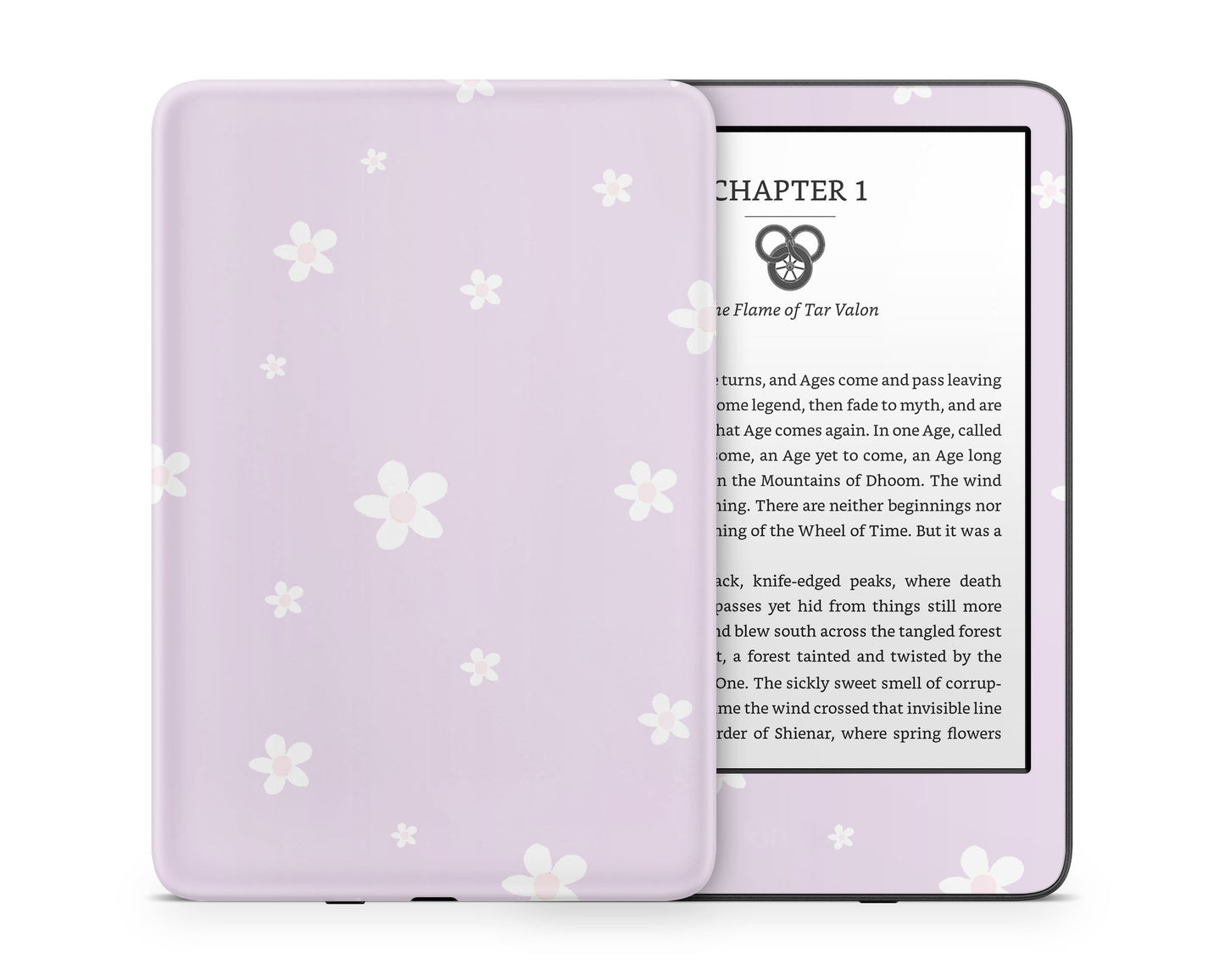 Lux Skins Kindle Purple Daisy Kindle Gen 11 Skins - Art Floral Skin