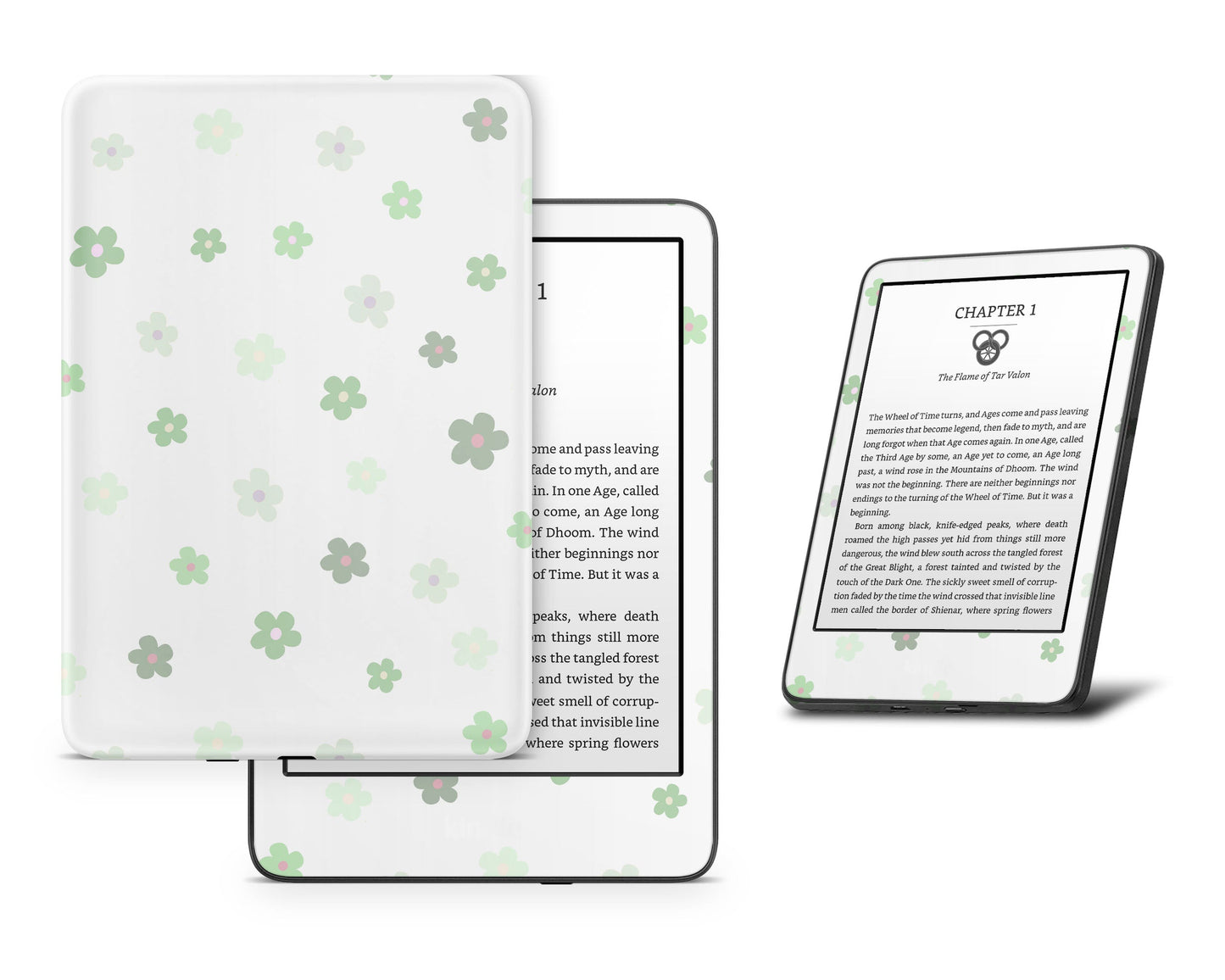 Lux Skins Kindle Secrent Garden Daisy Kindle Gen 11 Skins - Art Floral Skin