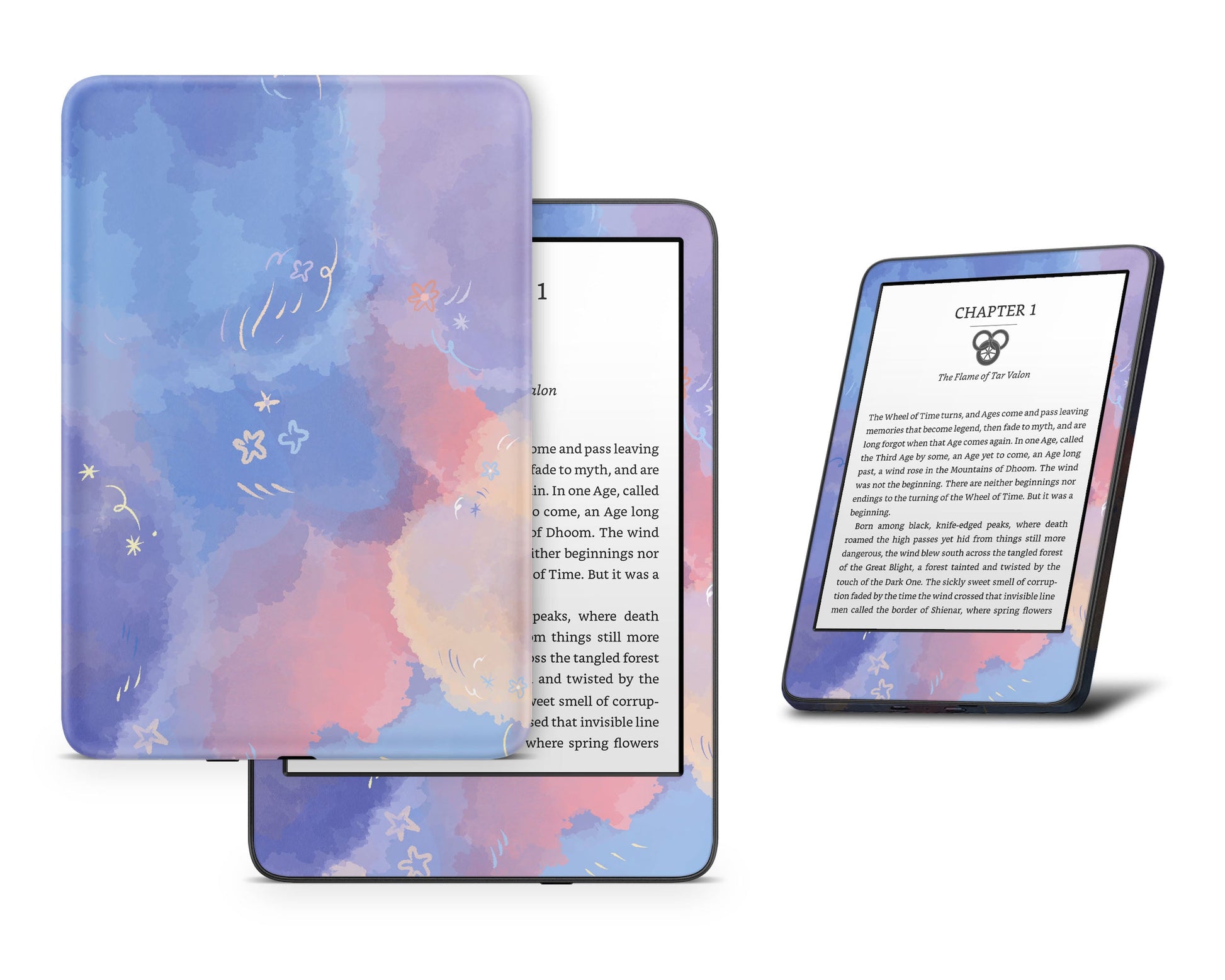 Lux Skins Kindle Cotton Candy Sky Kindle Gen 11 Skins - Art Clouds Skin