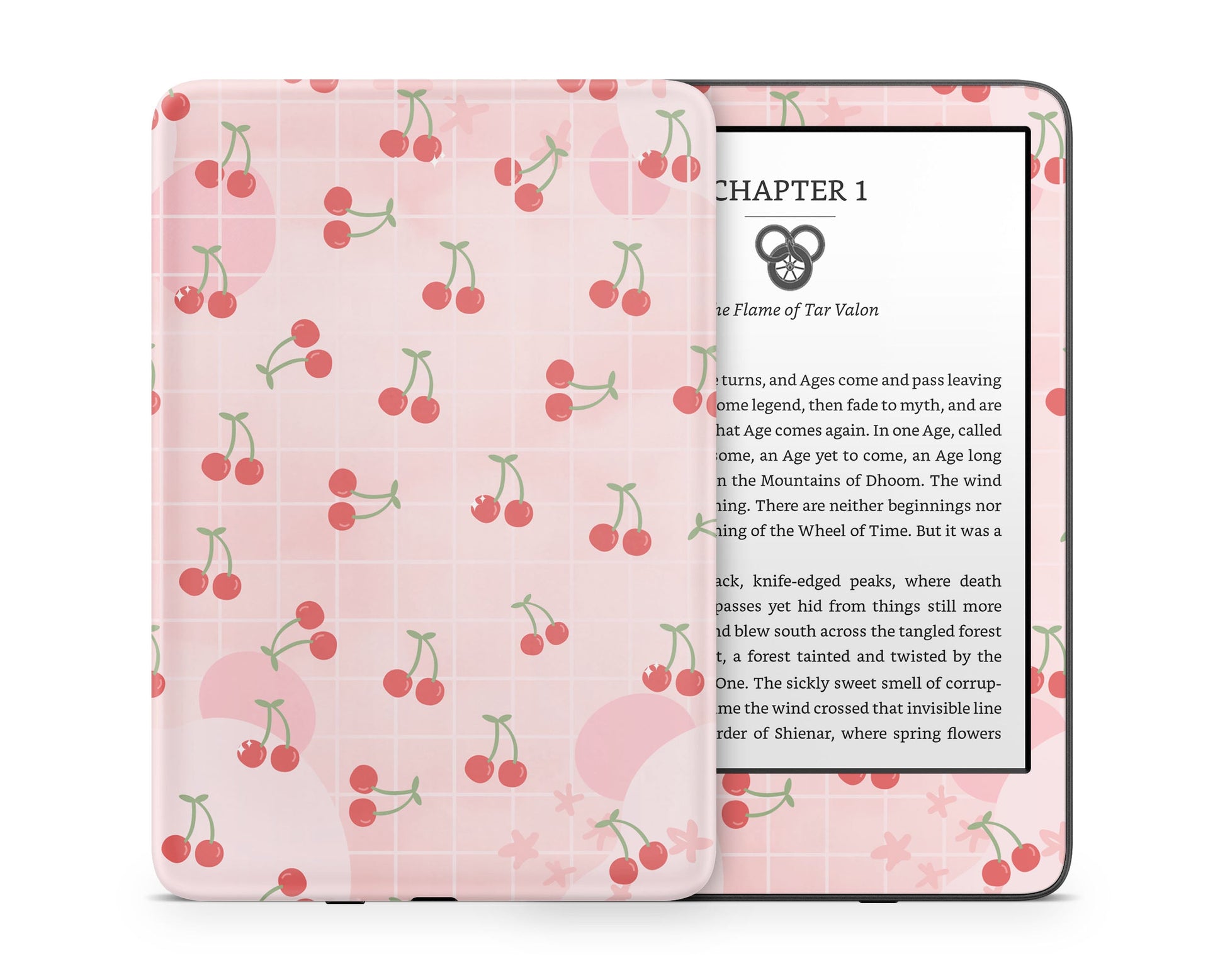 Lux Skins Kindle Cute Cherry Pattern Kindle Gen 11 Skins - Pattern Fruits Skin