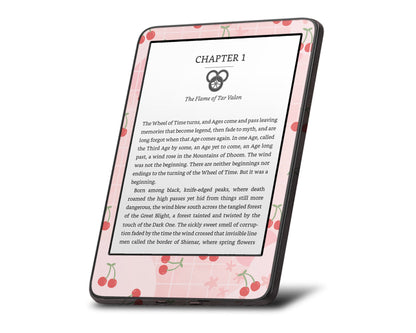 Lux Skins Kindle Cute Cherry Pattern Kindle Gen 10 Skins - Pattern Fruits Skin