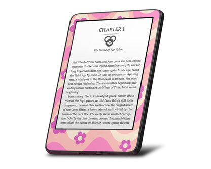 Lux Skins Kindle Vintage Floral Pink Kindle Gen 10 Skins - Art Floral Skin