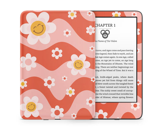 Lux Skins Kindle Sunflower Boho Kindle Gen 11 Skins - Art Floral Skin