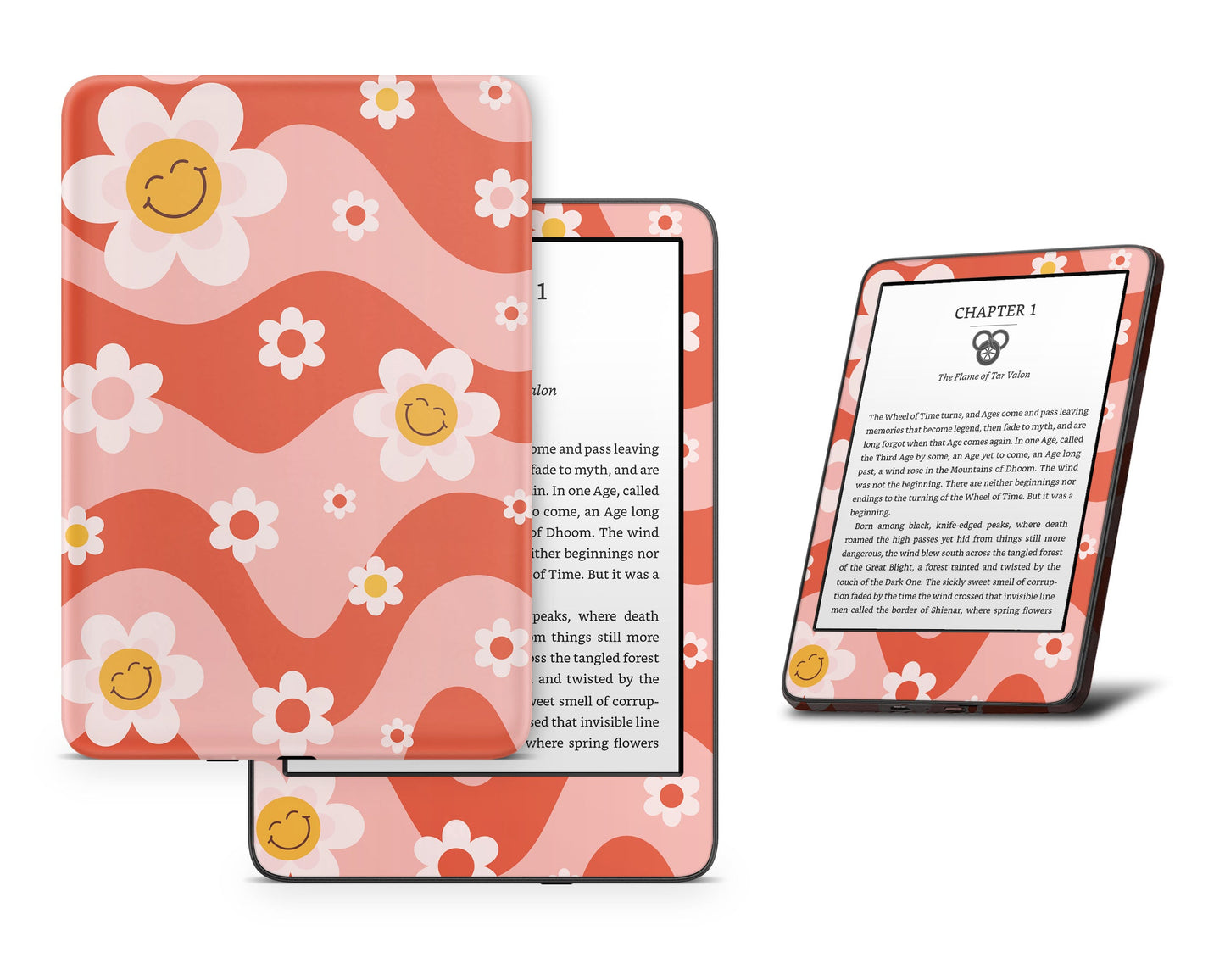 Lux Skins Kindle Sunflower Boho Kindle Gen 11 Skins - Art Floral Skin