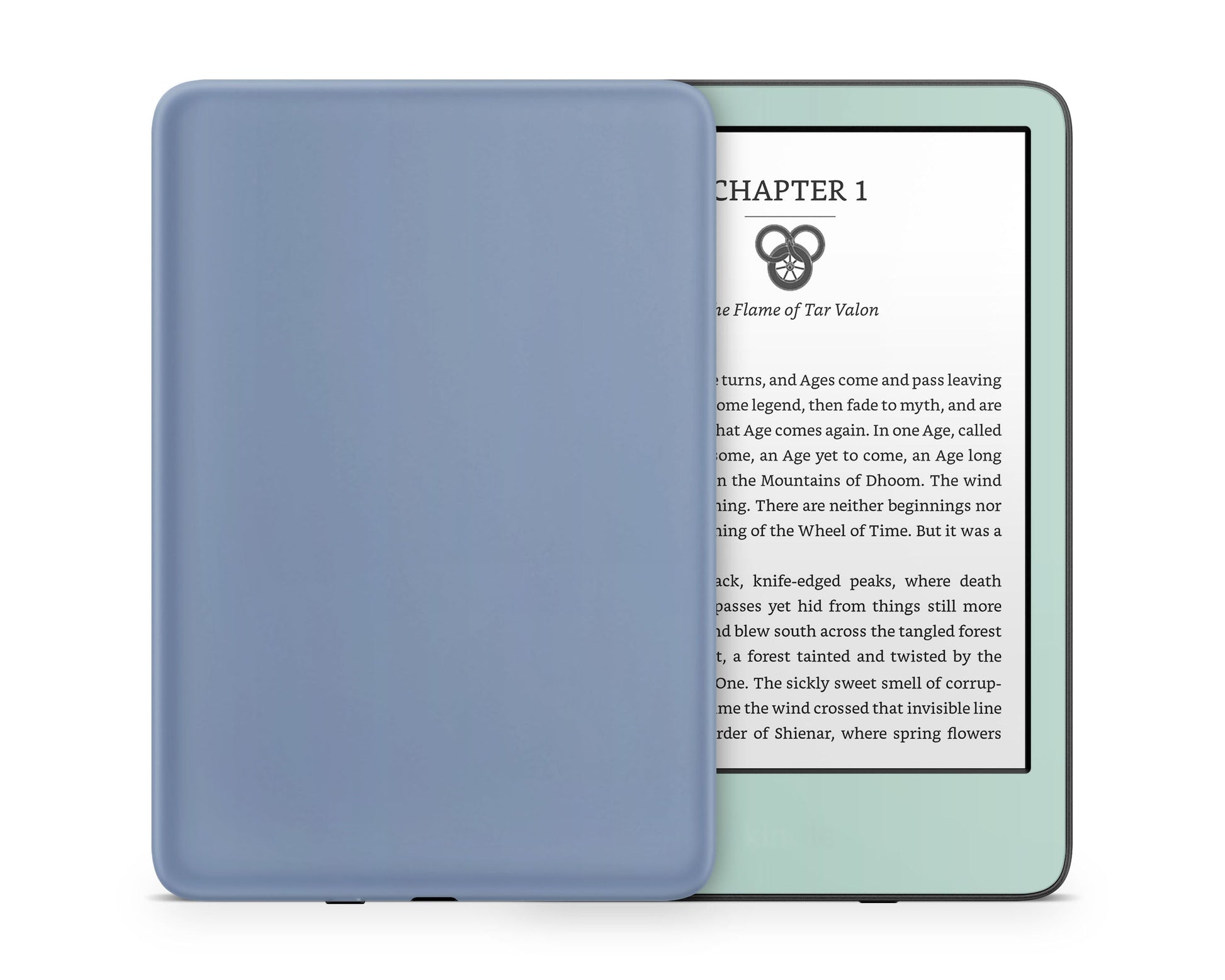 Lux Skins Kindle Blue Mint Color Blocking Kindle Gen 11 Skins - Solid Colours Colour Blocking Skin