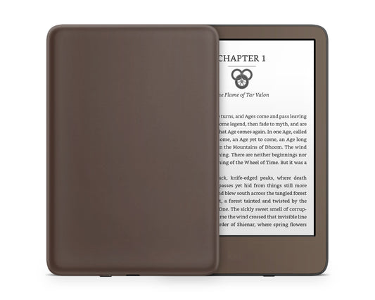 Lux Skins Kindle Dark Chocolate Color Blocking Kindle Gen 11 Skins - Solid Colours Colour Blocking Skin