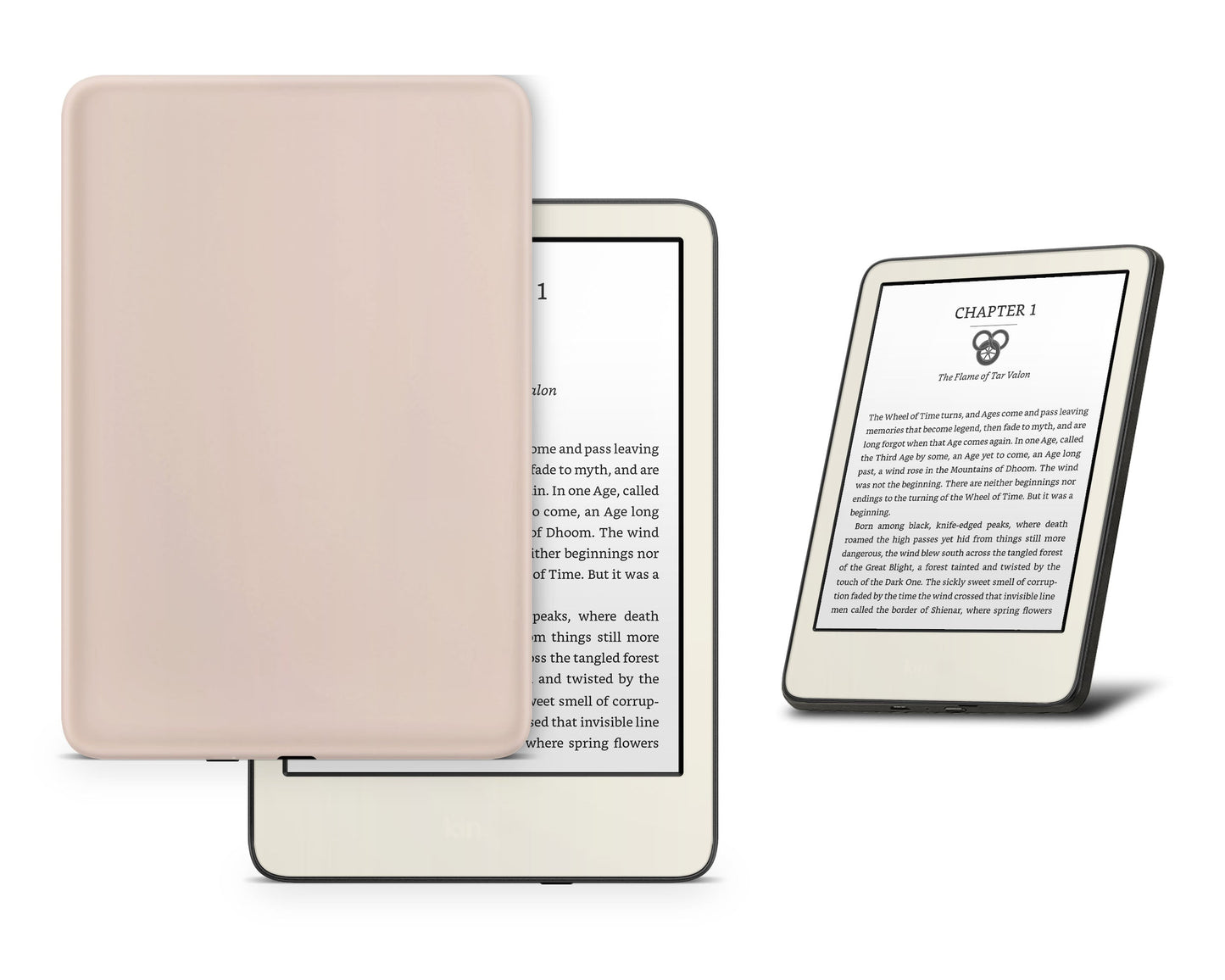 Lux Skins Kindle Hazelnut Latte Kindle Gen 11 Skins - Solid Colours Colour Blocking Skin