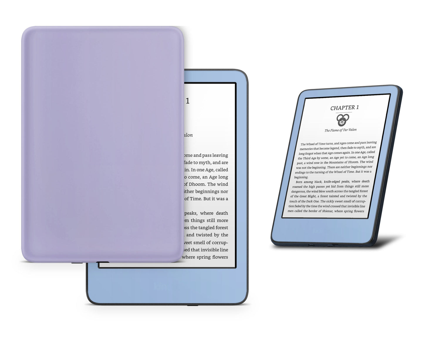 Lux Skins Kindle Purple Haze Retro Kindle Gen 11 Skins - Solid Colours Colour Blocking Skin