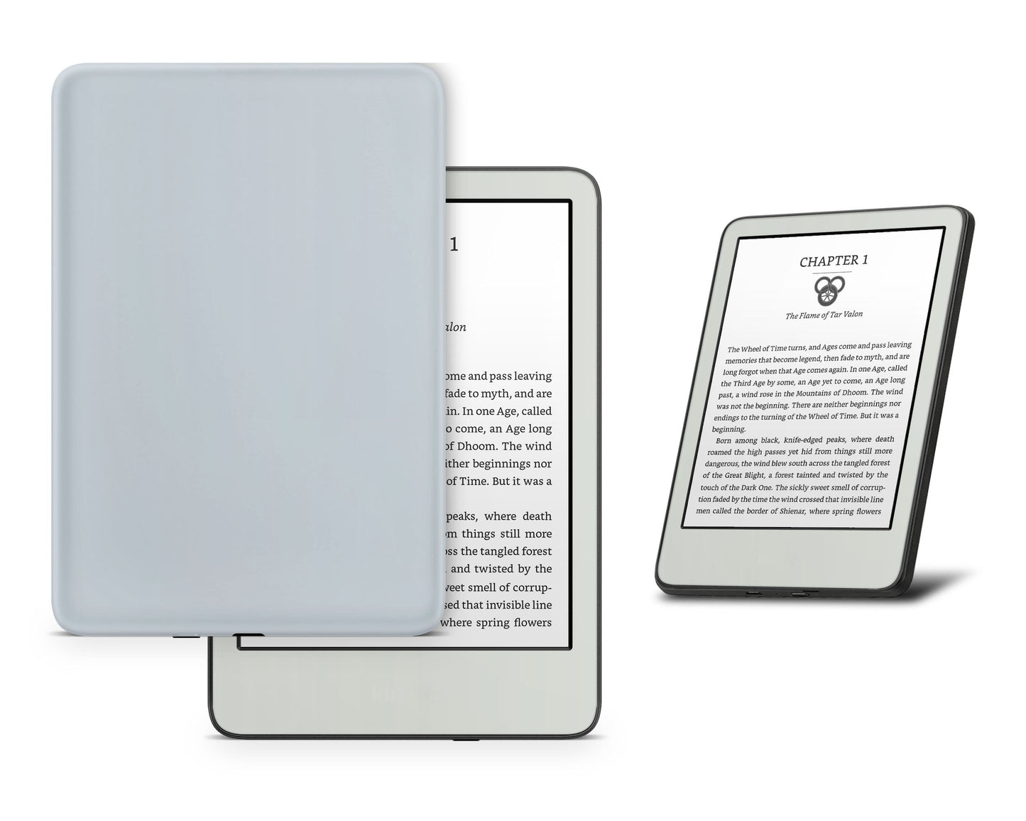 Lux Skins Kindle Soft Ocean Breeze Pale Blue Kindle Gen 11 Skins - Solid Colours Colour Blocking Skin