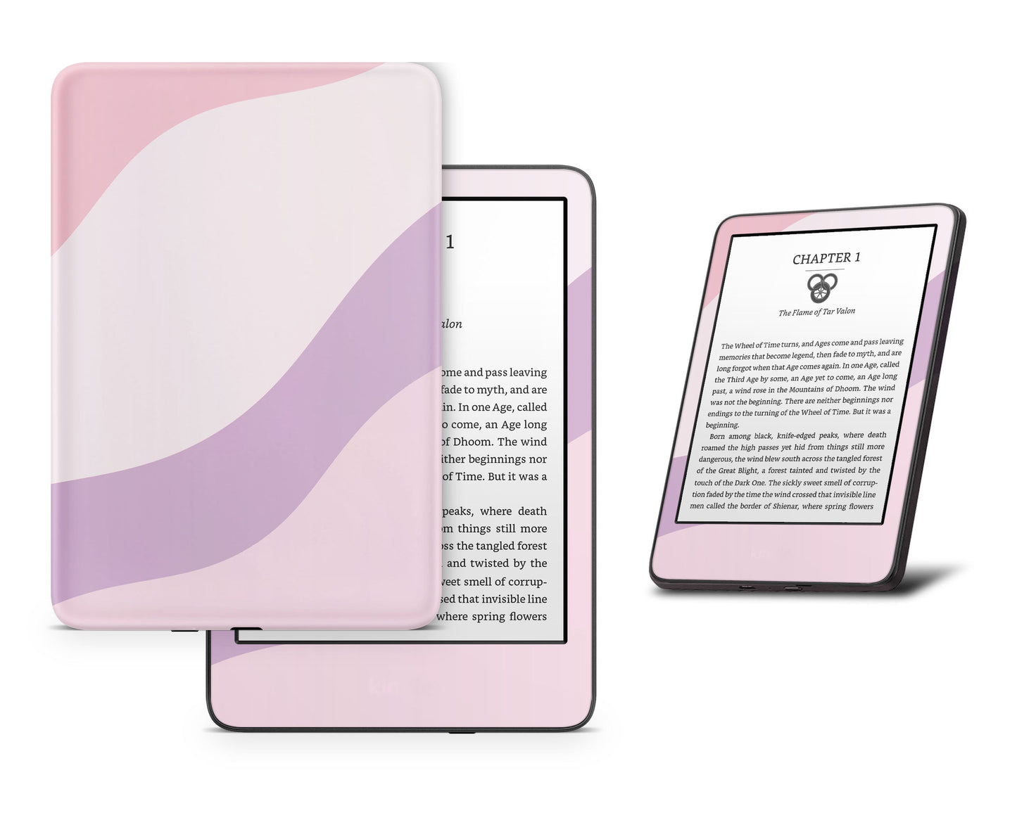 Lux Skins Kindle A Girly Affair Colorwave Abstract Kindle Gen 11 Skins - Solid Colours Colour Blocking Skin