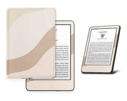 Lux Skins Kindle Creme Caramel Abstract Kindle Gen 11 Skins - Solid Colours Colour Blocking Skin