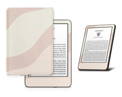 Lux Skins Kindle Hazelnut Latte Abstract Kindle Gen 11 Skins - Solid Colours Colour Blocking Skin