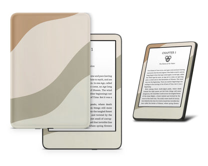 Lux Skins Kindle Nordic Forest Abstract Kindle Gen 11 Skins - Solid Colours Colour Blocking Skin