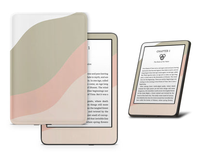 Lux Skins Kindle Soft Parisian Garden Abstract Kindle Gen 11 Skins - Solid Colours Colour Blocking Skin