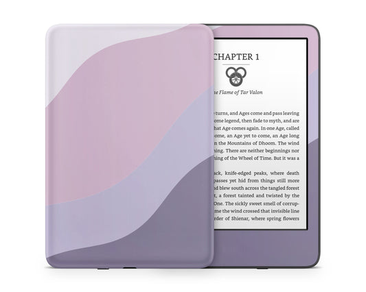 Lux Skins Kindle Wisteria Dream Purple Colorwave Abstract Kindle Gen 11 Skins - Solid Colours Colour Blocking Skin