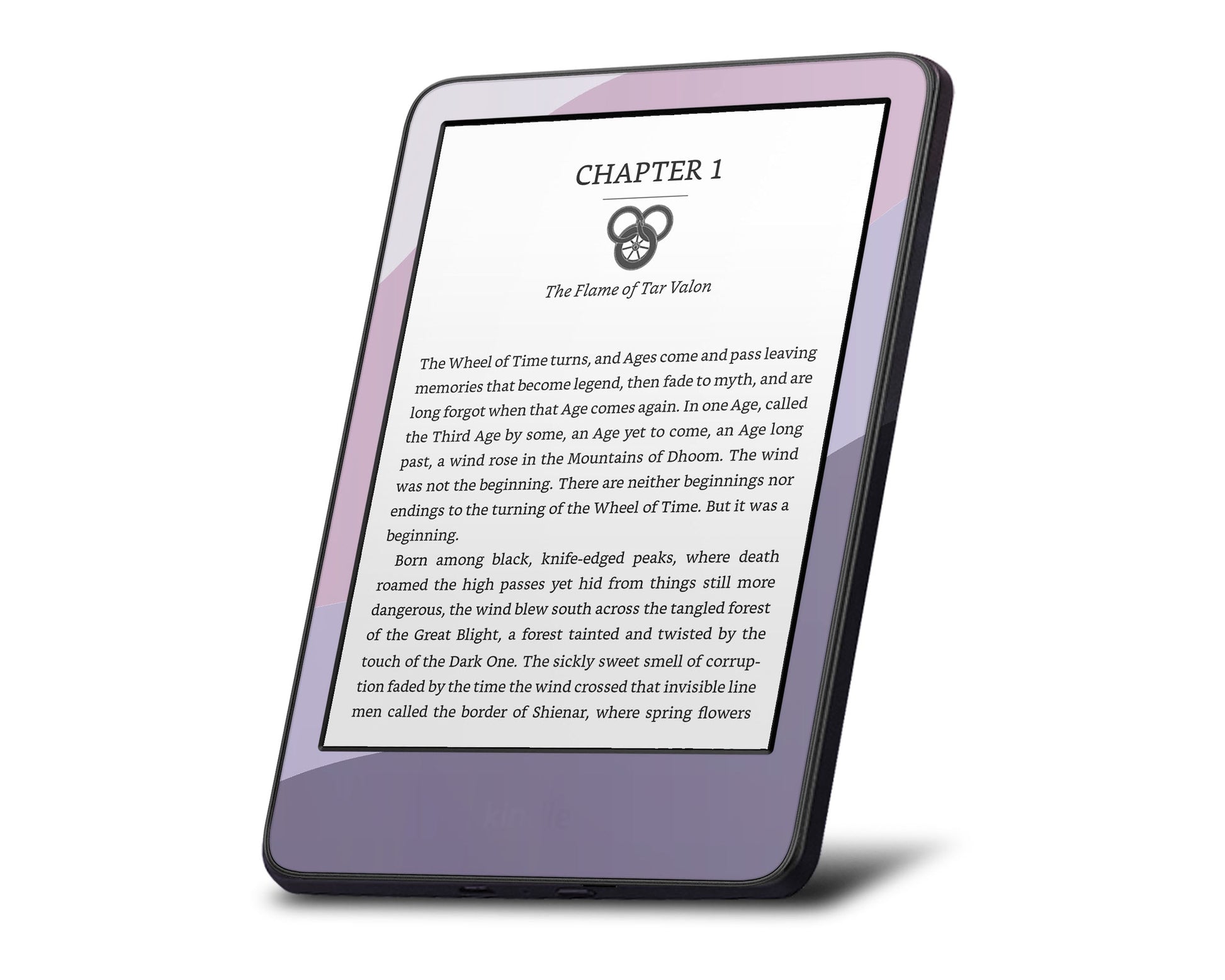 Lux Skins Kindle Wisteria Dream Purple Colorwave Abstract Kindle Gen 10 Skins - Solid Colours Colour Blocking Skin