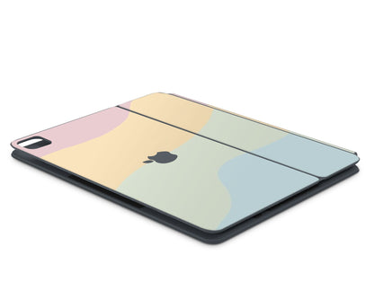 Lux Skins Magic Keyboard Retro Waves iPad Pro 11" (Gen 1-4) Skins - Solid Colours Colour Blocking Skin