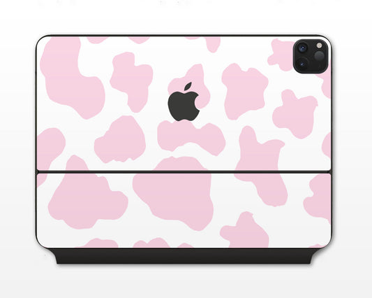 Lux Skins Magic Keyboard Strawberry Milk Cow Print iPad Pro 13" (M4) Skins - Art Animals Skin