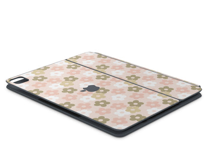 Lux Skins Magic Keyboard Retro Parisian Pink Floral iPad Pro 11" (Gen 1-4) Skins - Art FLoral Skin