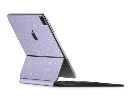 Lux Skins Magic Keyboard Constellation Stargazing Purple iPad Pro 11" (M4) Skins - Pattern Galaxy Skin