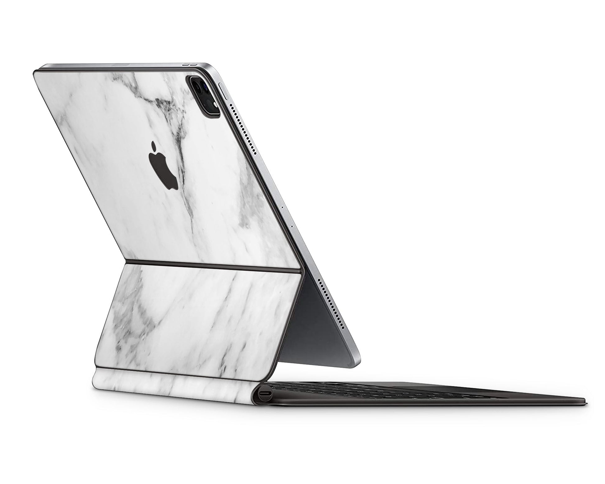 Lux Skins Magic Keyboard White Marble iPad Pro 11" (M4) Skins - Pattern Marble Skin