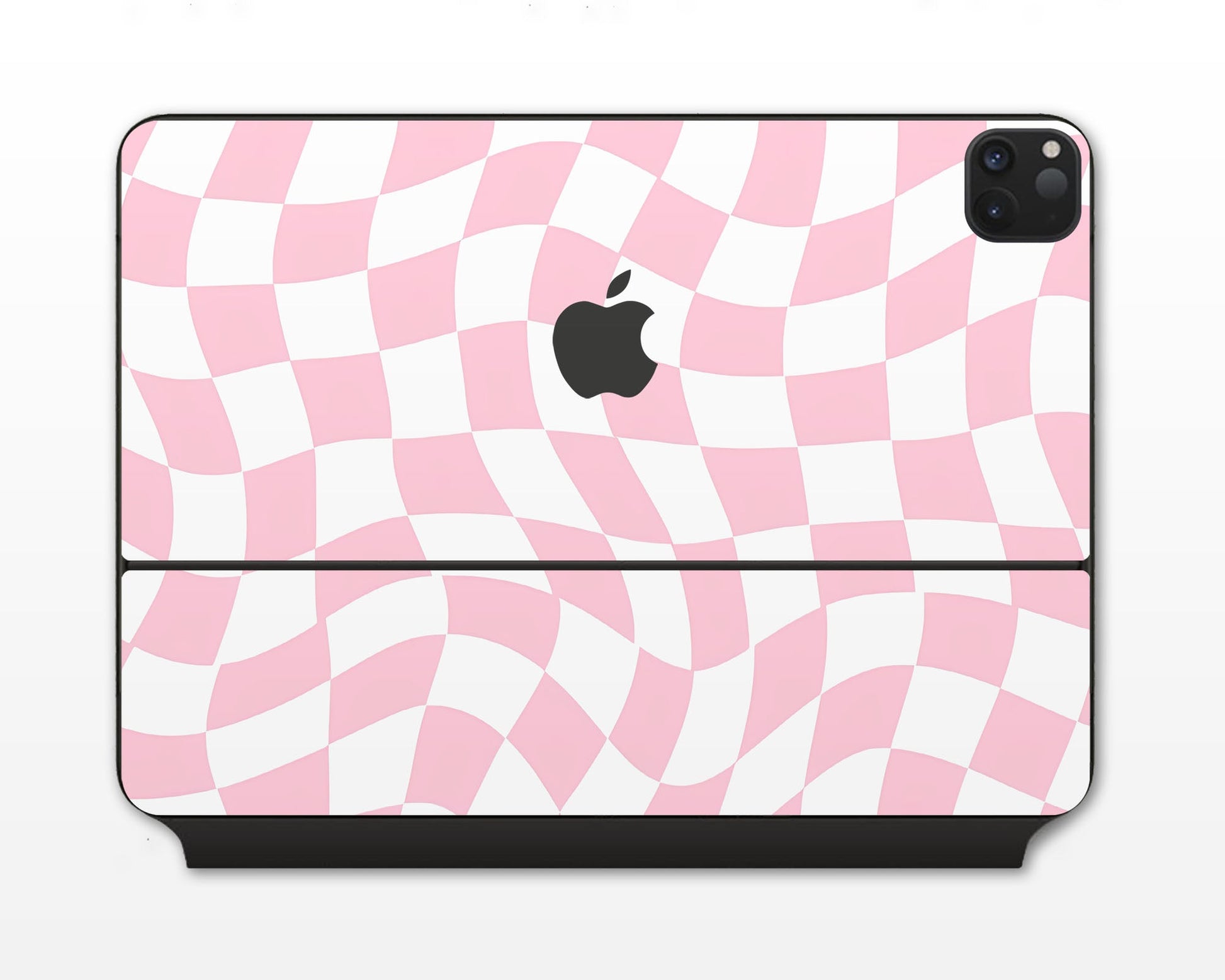 Lux Skins Magic Keyboard Pink Checkered Pattern iPad Pro 13" (M4) Skins - Art Artwork Skin