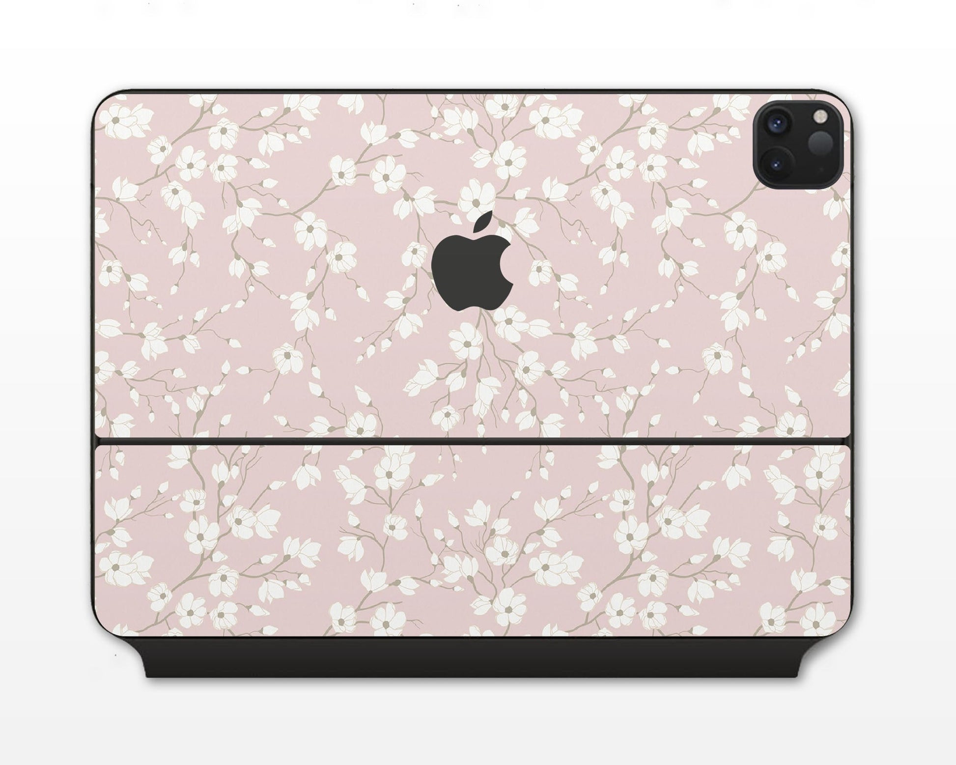 Lux Skins Magic Keyboard Pale Pink Blossom iPad Pro 13" (M4) Skins - Art Floral Skin