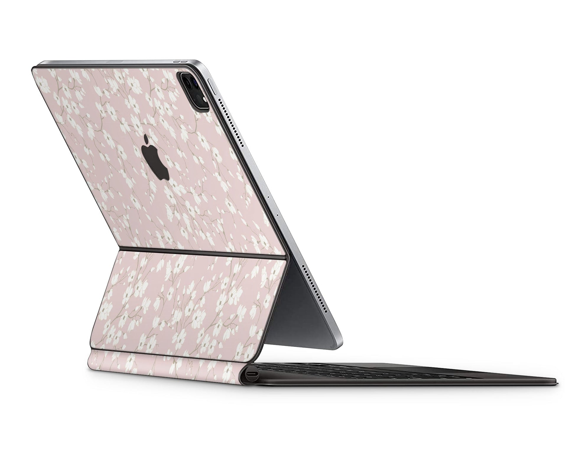 Lux Skins Magic Keyboard Pale Pink Blossom iPad Pro 11" (M4) Skins - Art Floral Skin