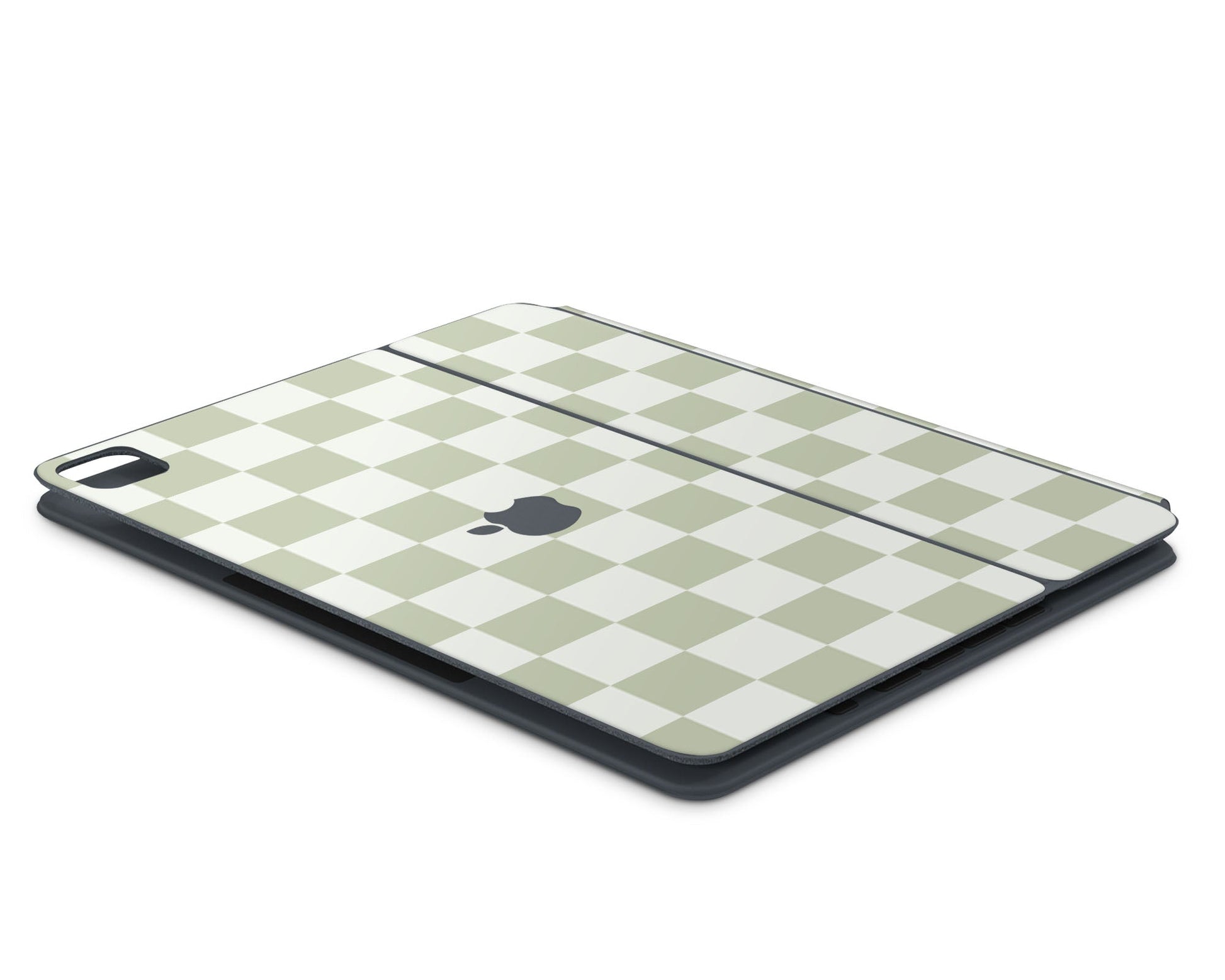 Lux Skins Magic Keyboard Matcha Checkered iPad Pro 11" (Gen 1-4) Skins - Pattern Artwork Skin