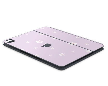 Lux Skins Magic Keyboard Purple Daisy iPad Pro 11" (Gen 1-4) Skins - Art Floral Skin