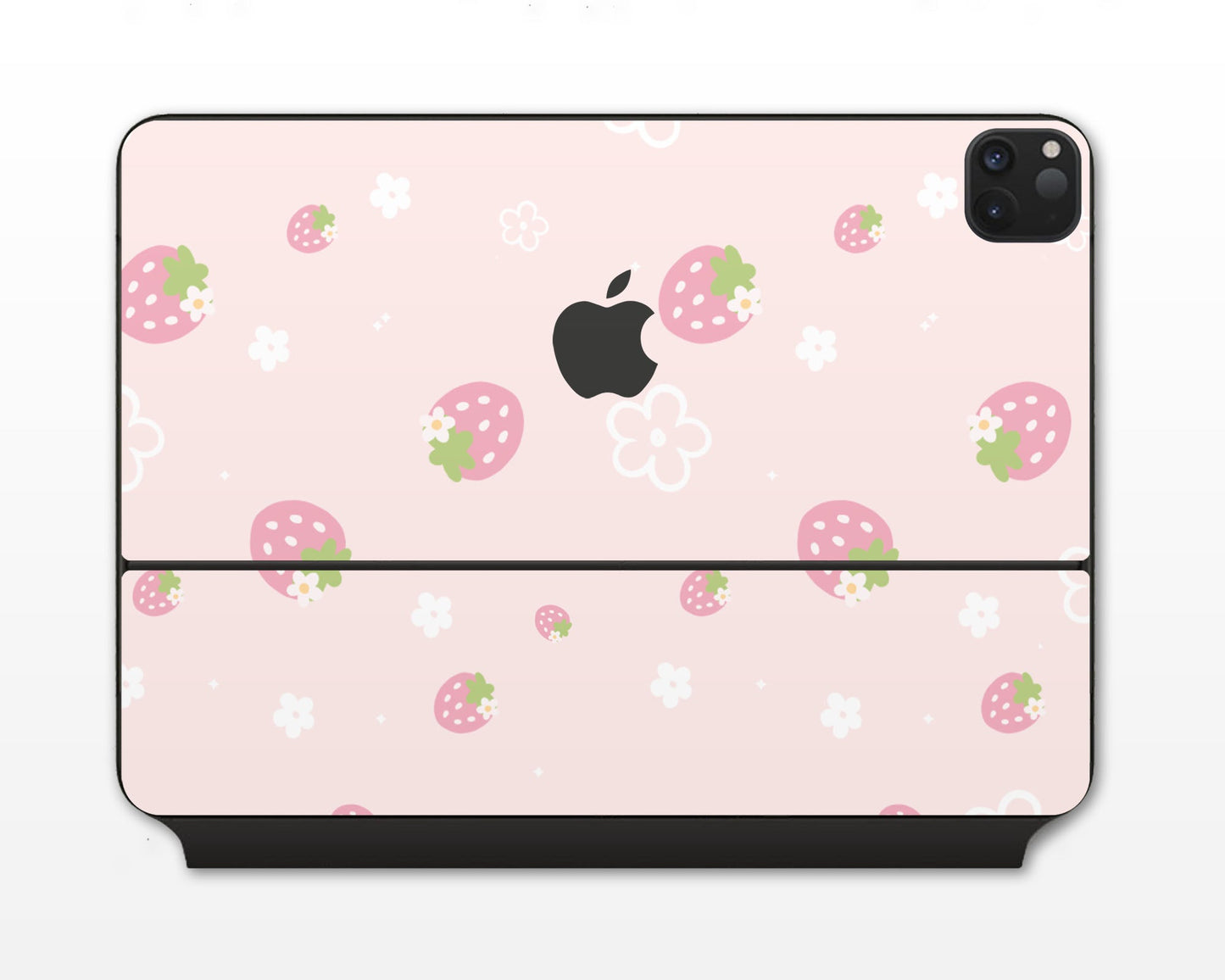 Lux Skins Magic Keyboard Sweet Strawberry Pink iPad Pro 13" (M4) Skins - Pattern Fruits Skin