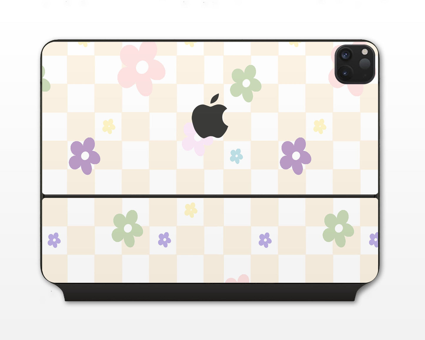 Lux Skins Magic Keyboard Pastel Yellow Retro Danish Pastel Flower iPad Pro 13" (M4) Skins - Art Floral Skin