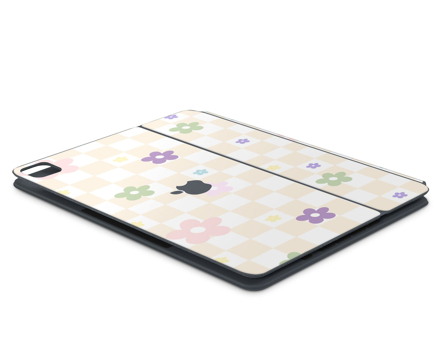 Lux Skins Magic Keyboard Pastel Yellow Retro Danish Pastel Flower iPad Pro 11" (Gen 1-4) Skins - Art Floral Skin