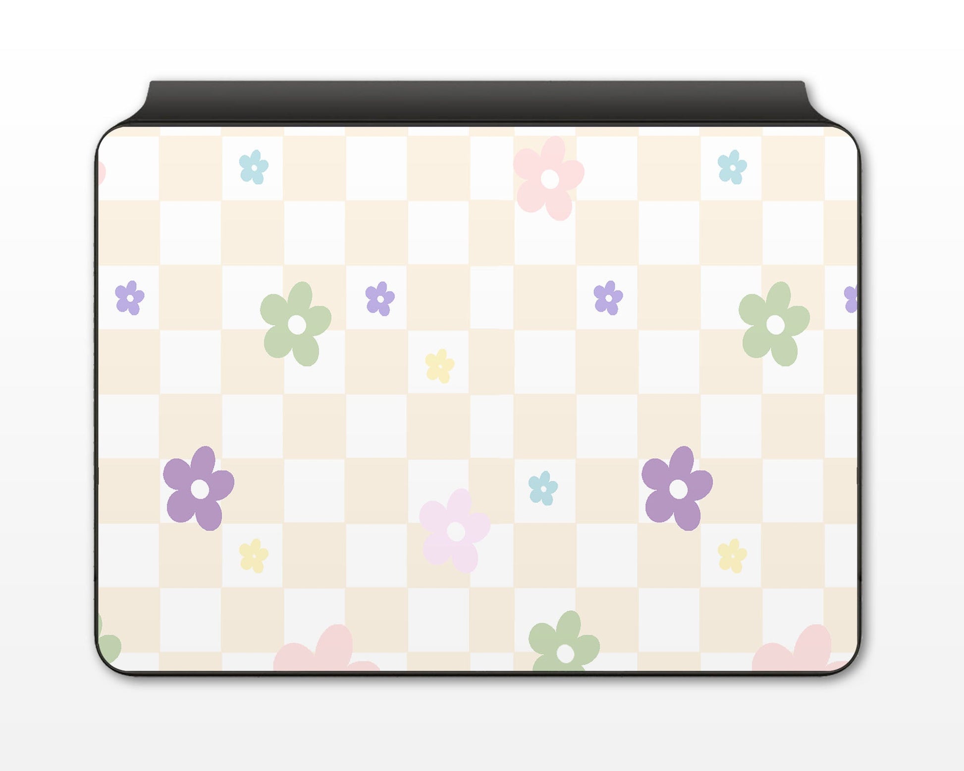 Lux Skins Magic Keyboard Pastel Yellow Retro Danish Pastel Flower iPad Pro 12.9" (Gen 3-6) Skins - Art Floral Skin